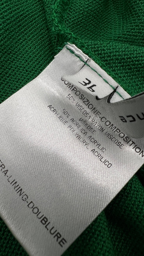 Cardigan aperto lungo verde