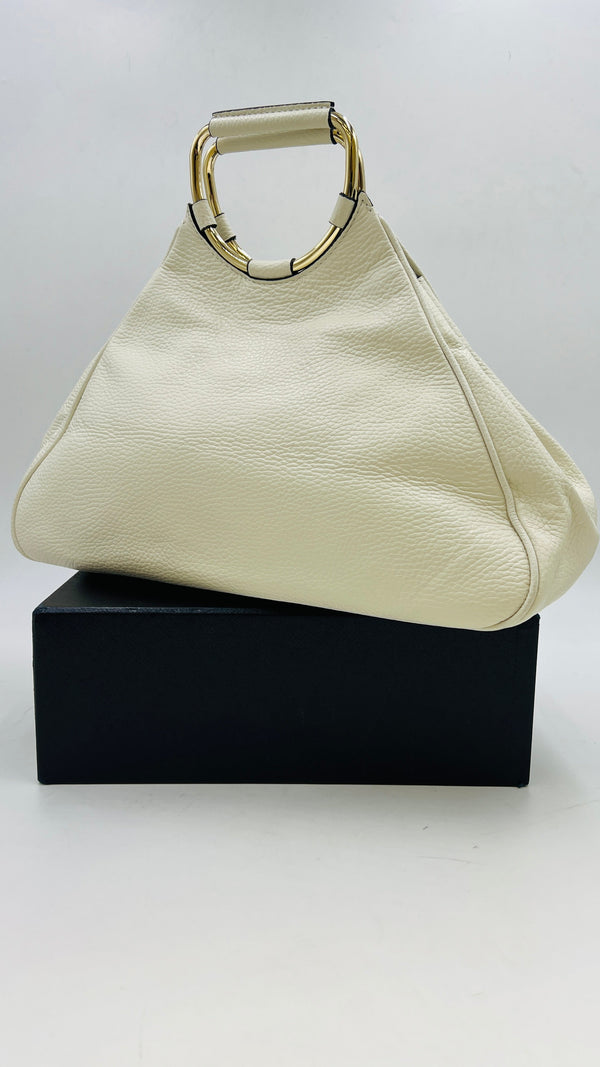 Borsa doppio manico in pelle