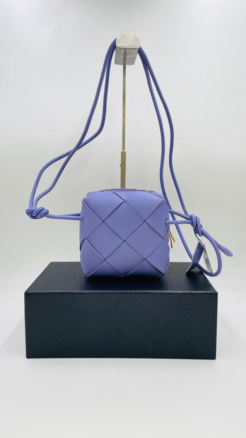 Borsa intrecciata cartellino