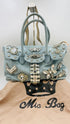 Borsa denim e strass