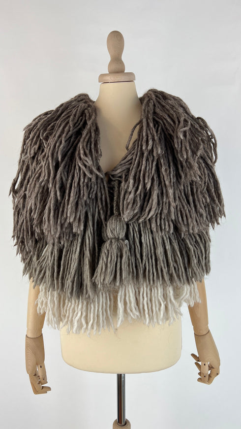 Gilet maglia frange