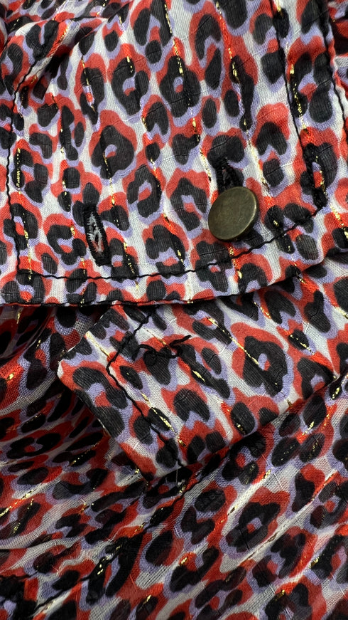 Blusa in seta con lurex
