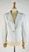 Giacca bianca in pelle