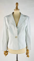 Giacca bianca in pelle