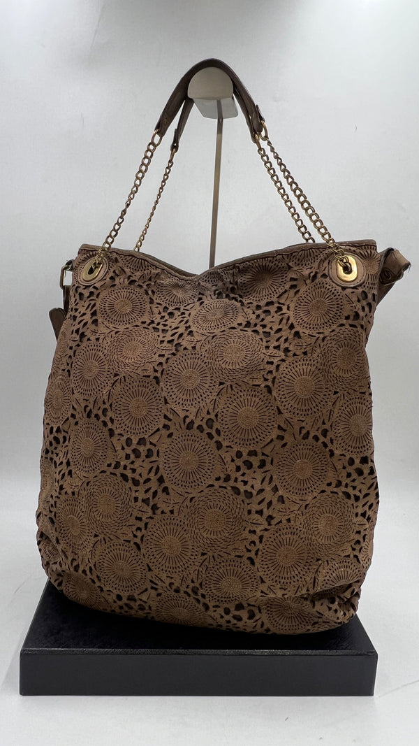 Borsa a spalla traforata