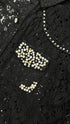 Camicia pizzo e perline