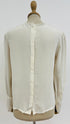 Blusa collo ricamo