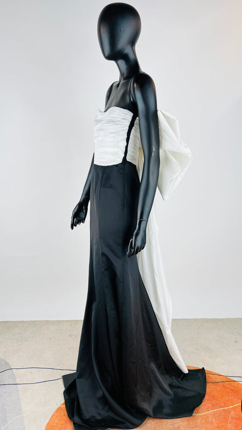 Abito lungo maxi fiocco