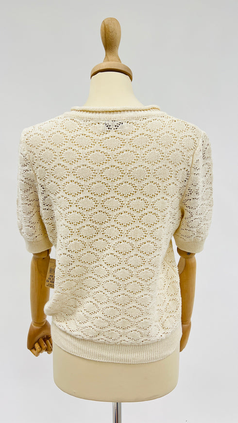 Cardigan di lino-cotone