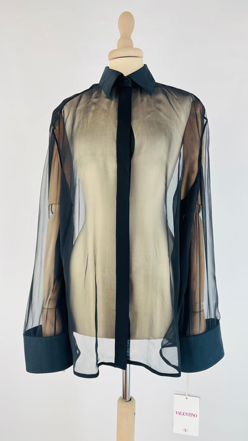 Camicia seta cartellino
