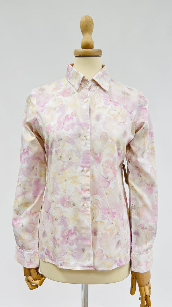 Camicia a fiori ad acquerello