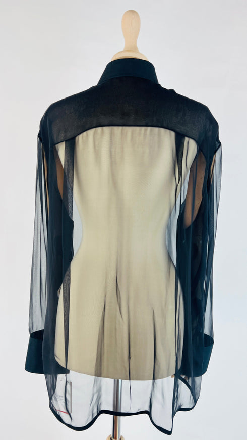Camicia seta cartellino