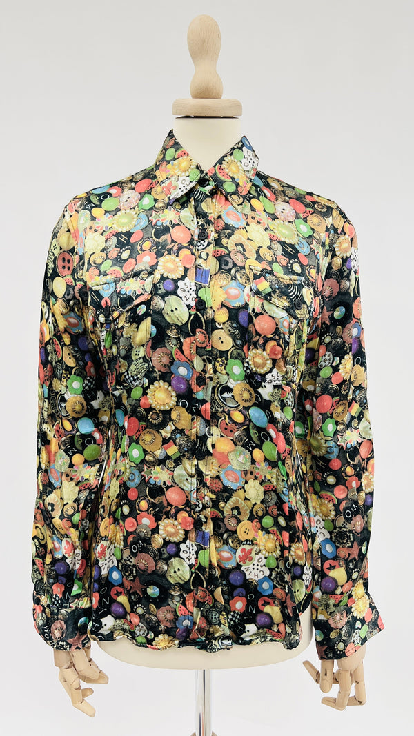 Camicia stampa bottoni vintage