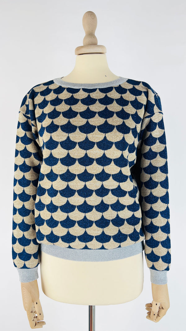 Maglia semicerchi lurex