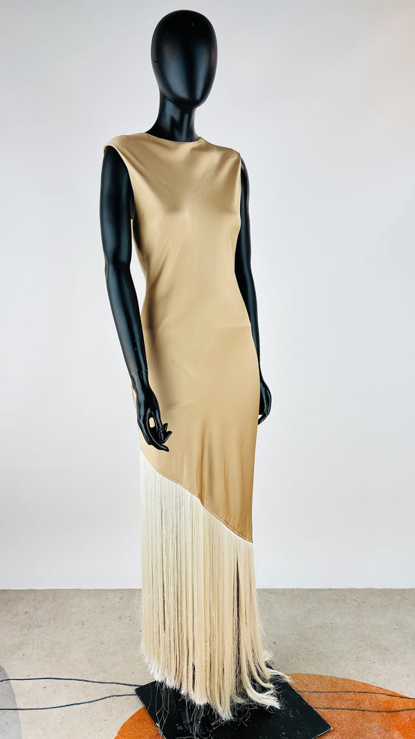 Abito lungo a frange