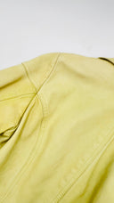 Giacca in pelle verde TRUSSARDI