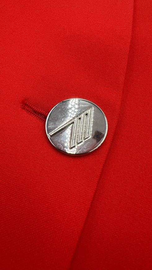 Blazer sagomato rosso