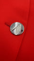 Blazer sagomato rosso
