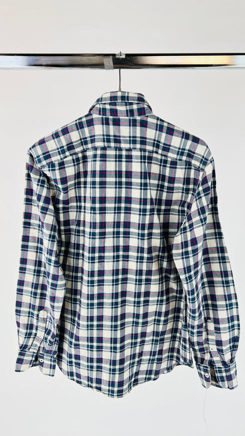Camicia tartan blu e rosso