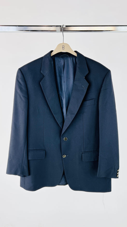 Blazer con bottone dorato