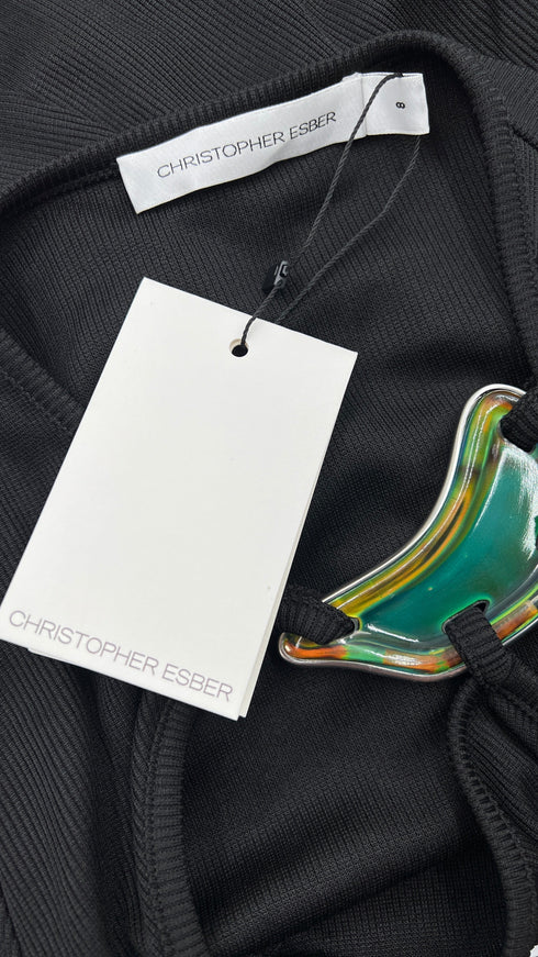 Abito lungo Pre-Fall24 con cartellino