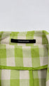 Trench vichy cotone e lino
