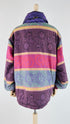 Piumino multicolor cappuccio