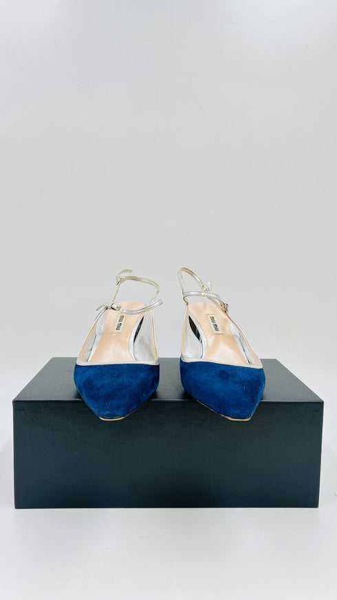 Slingback in suede N.39