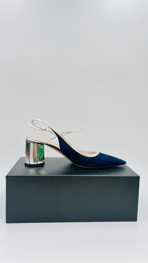 Slingback in suede N.39
