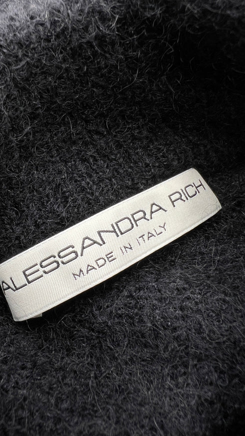 Gilet nero con strass