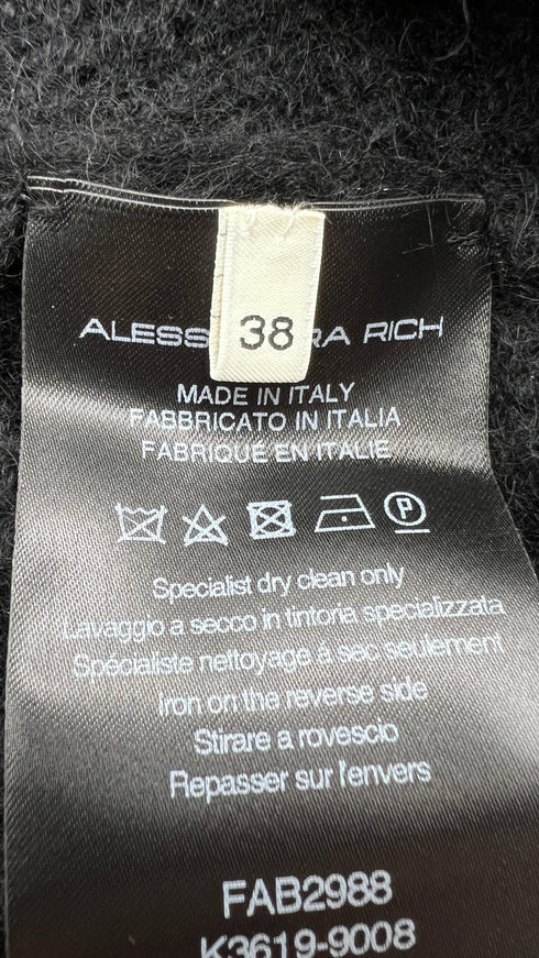 Gilet nero con strass