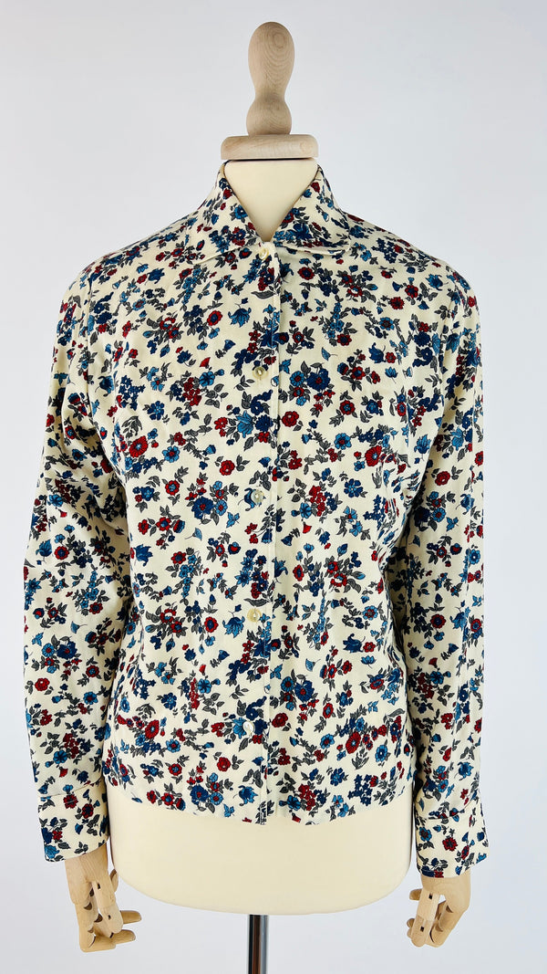 Camicia lana fiori