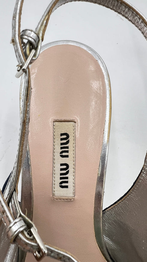 Slingback in suede N.39