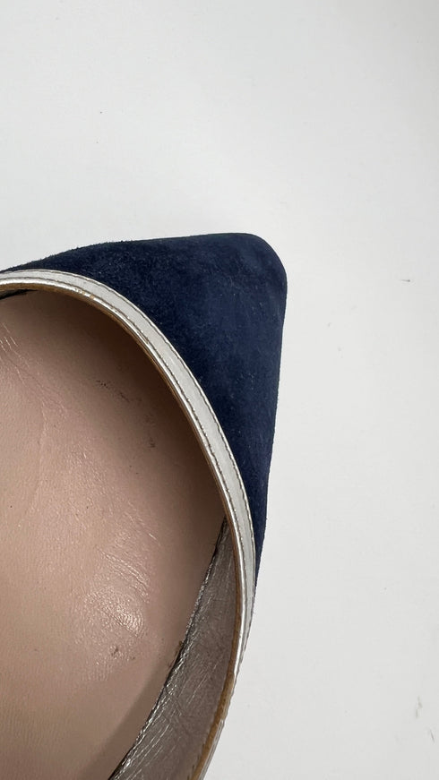 Slingback in suede N.39