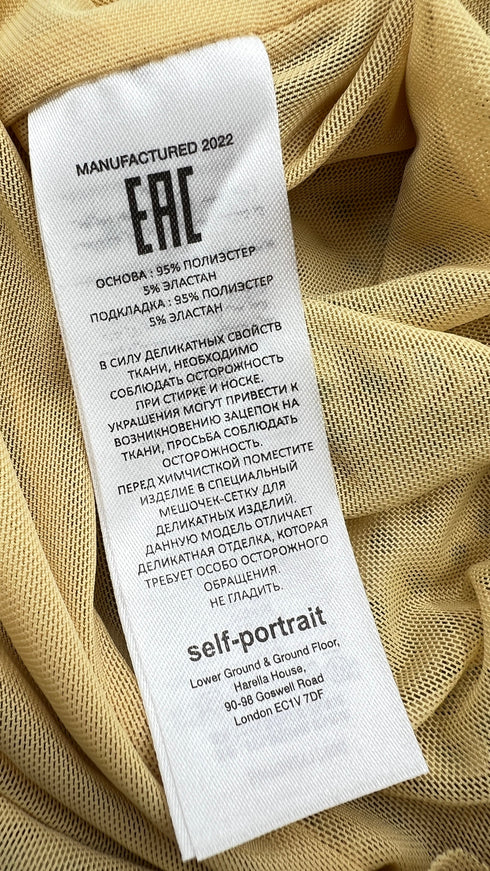 Abito lungo strass con cartellino