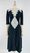 Abito midi con pizzo