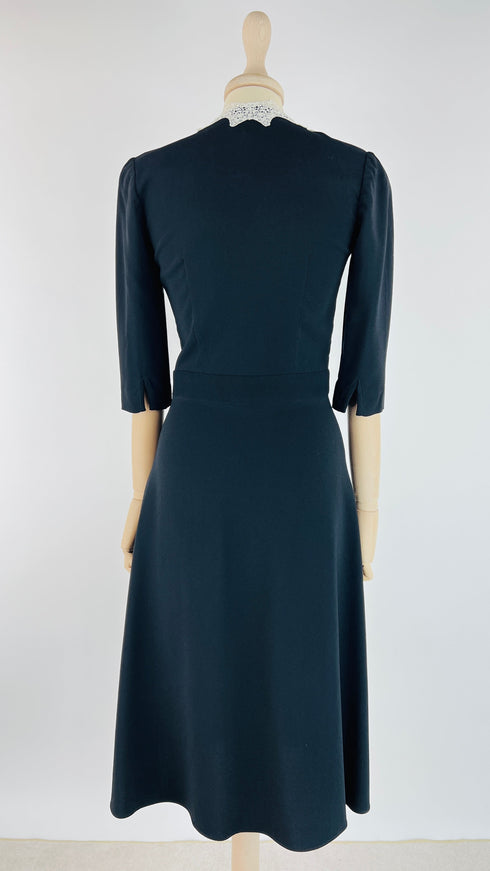 Abito midi con pizzo