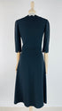Abito midi con pizzo