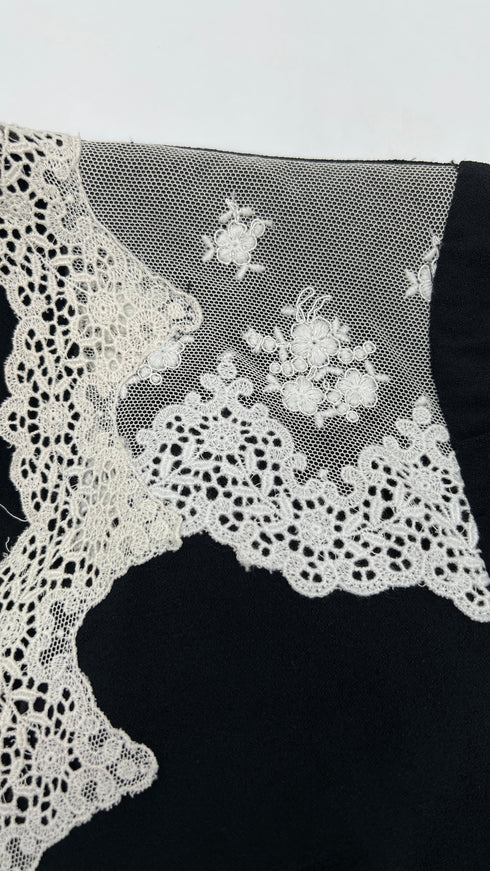 Abito midi con pizzo