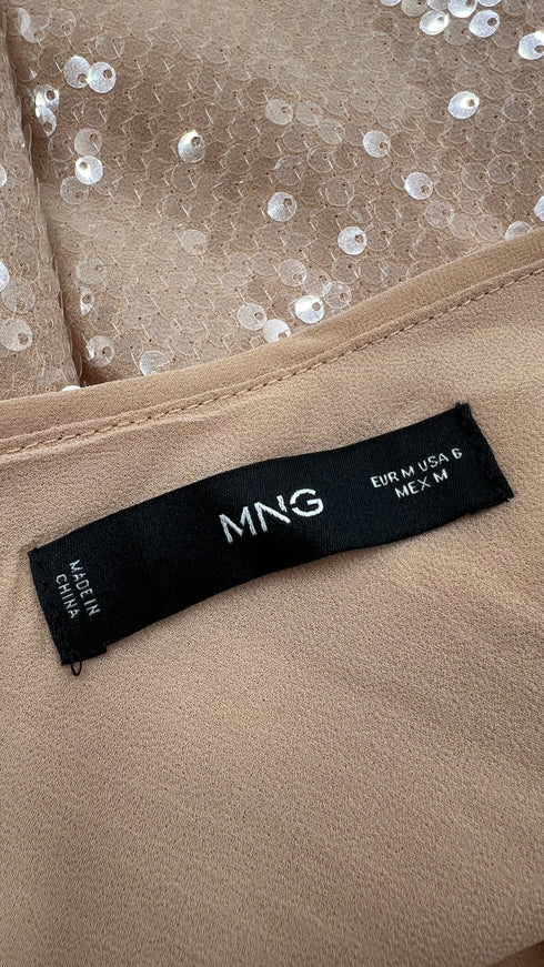 Abito lungo con paillettes