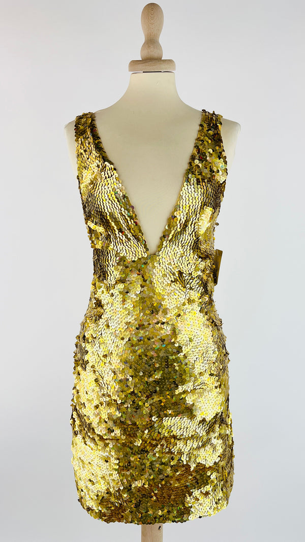 Abito corto paillettes