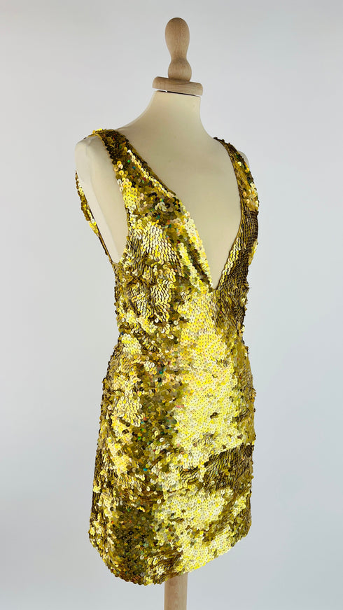 Abito corto paillettes