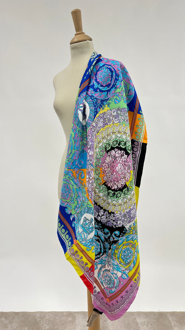 Foulard multicolor in seta