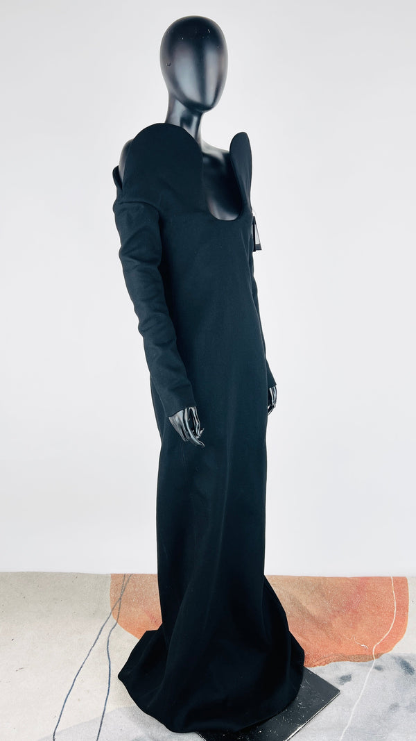 Abito lungo FW18 con cartellino