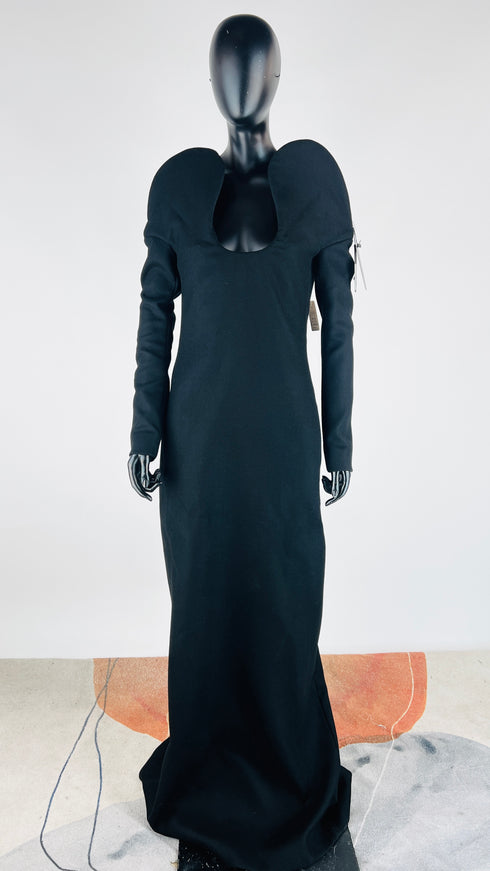 Abito lungo FW18 con cartellino