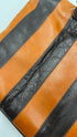 Borsa pelle a righe
