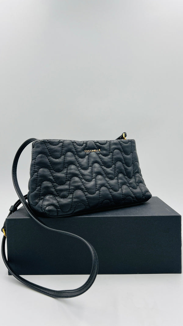 Borsa pelle trapuntata