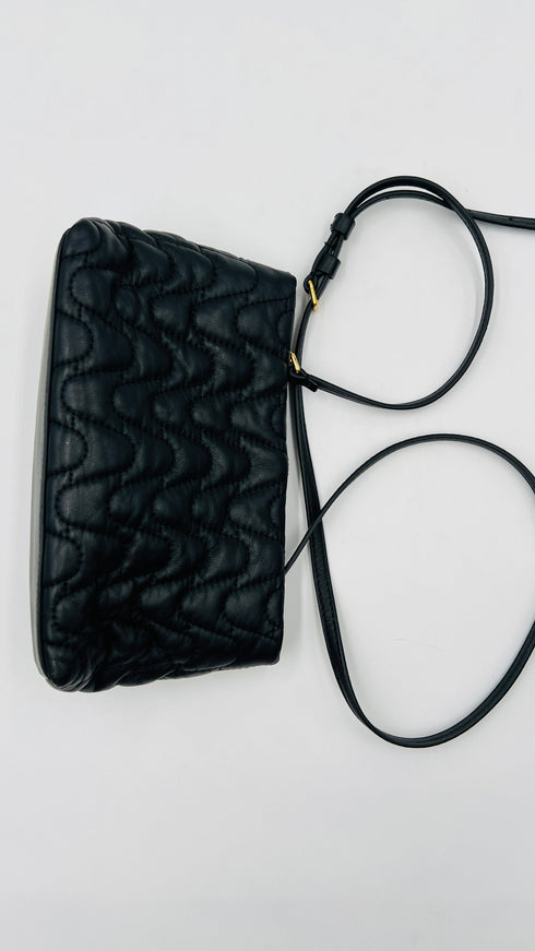 Borsa pelle trapuntata