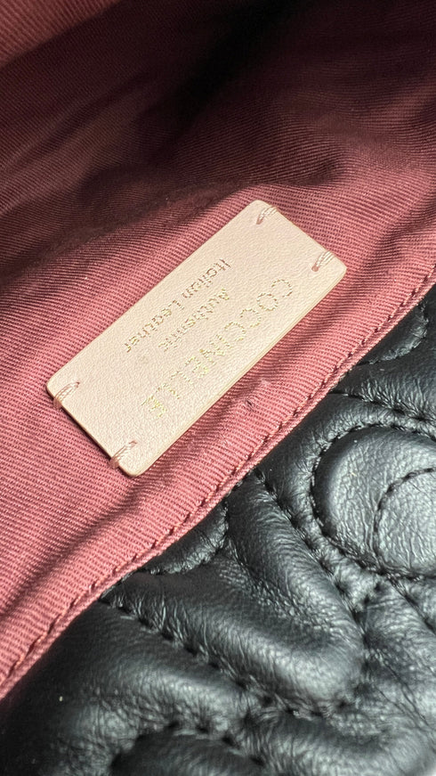 Borsa pelle trapuntata