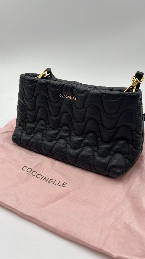 Borsa pelle trapuntata